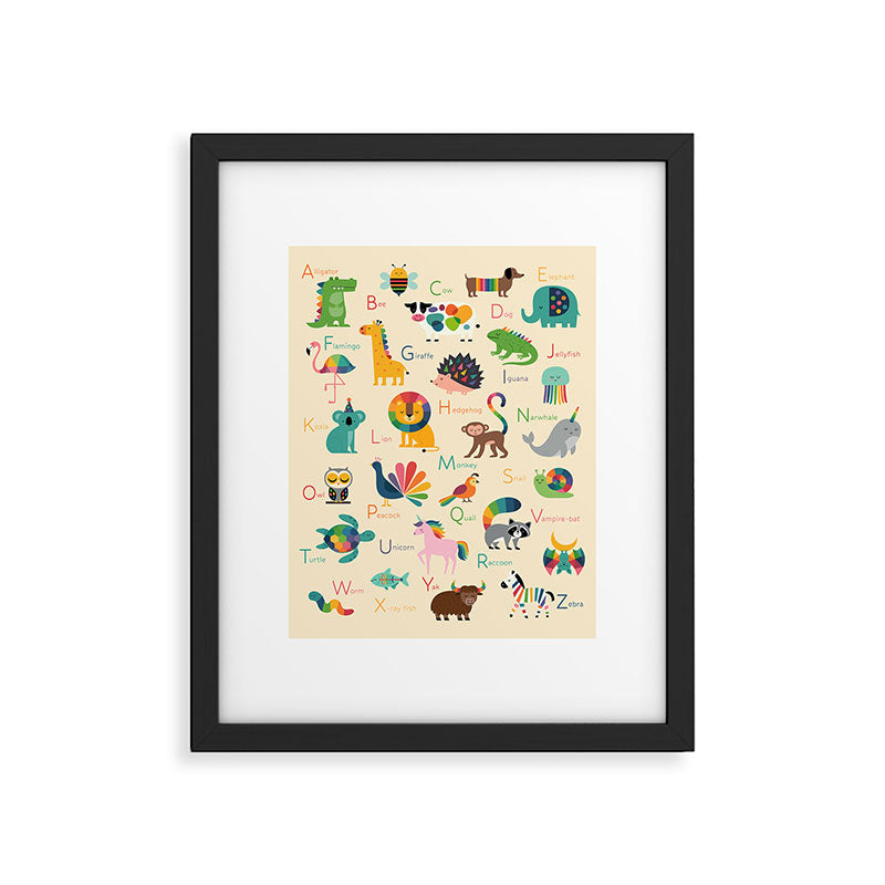 Rainbow Zoo Framed Art Print Gallery Image 5