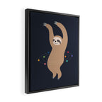 Sloth Galaxy Framed Canvas Print Gallery Image 2