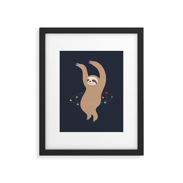 Sloth Galaxy Framed Art Print Gallery Image 1