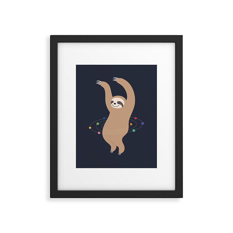 Sloth Galaxy Framed Art Print Gallery Image 5