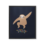 Sloth Gravity Framed Canvas Print Gallery Image 6