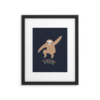 Sloth Gravity Framed Art Print Gallery Image 5