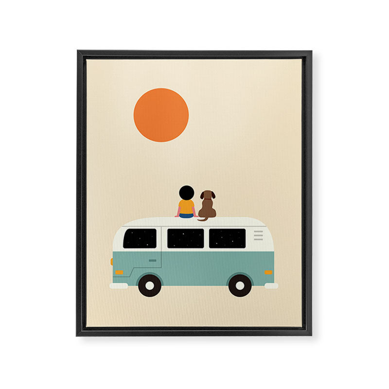 Slow Down Framed Canvas Print Gallery Image 6