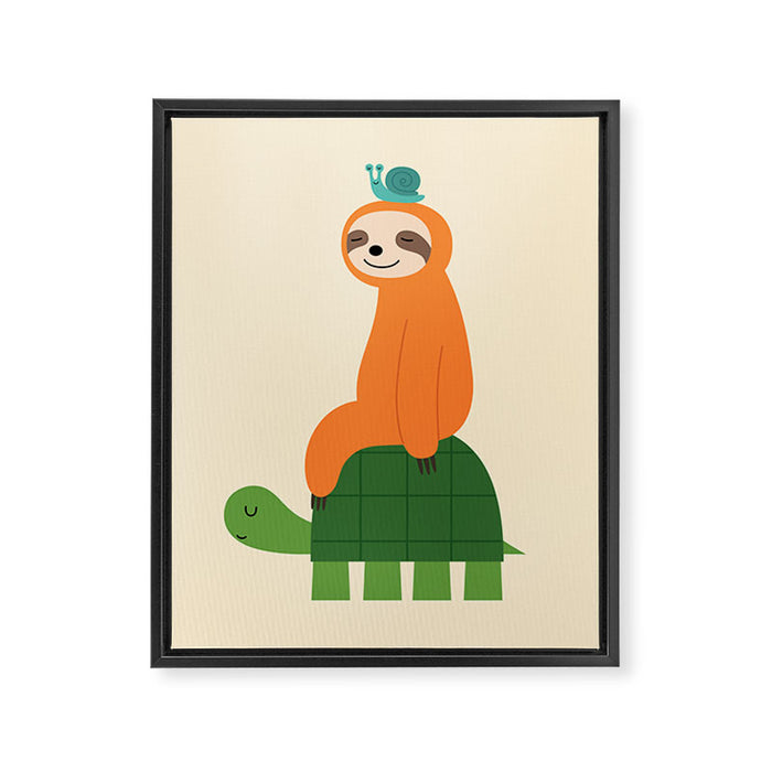 Slow Family Framed Canvas Print Gallery Image 1