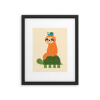 Slow Friends Club Framed Art Print Gallery Image 5