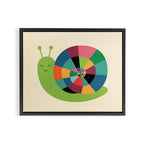 Snail Time Framed Canvas Print Gallery Image 14