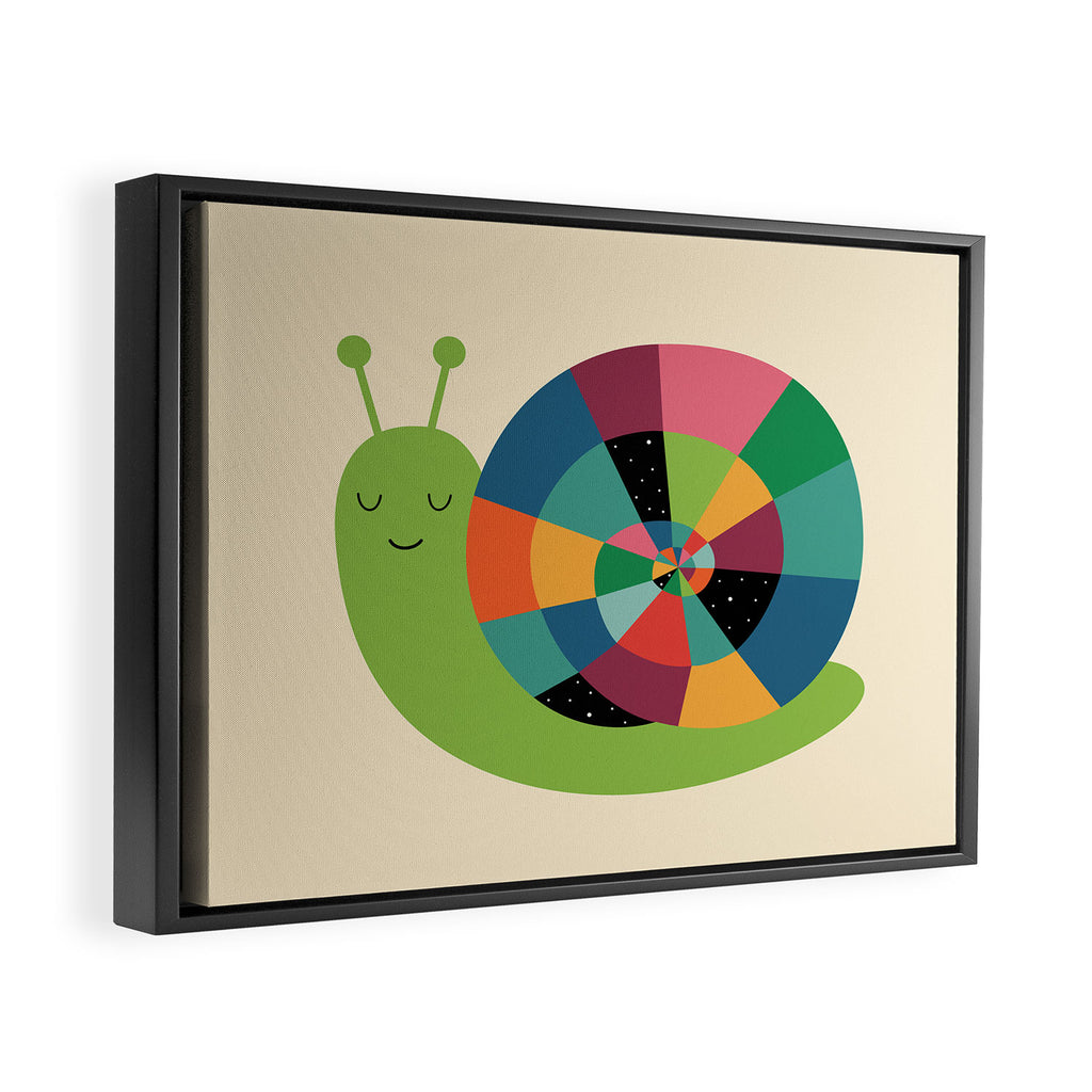Snail Time Framed Canvas Print Gallery Image 2