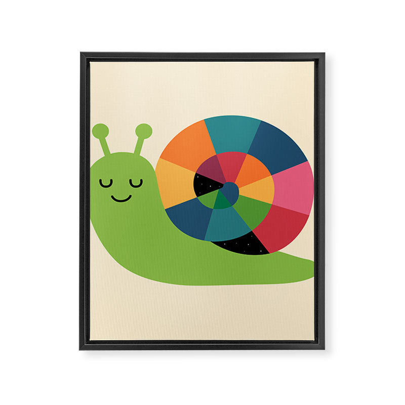 Snail Vibes Framed Canvas Print Gallery Image 8