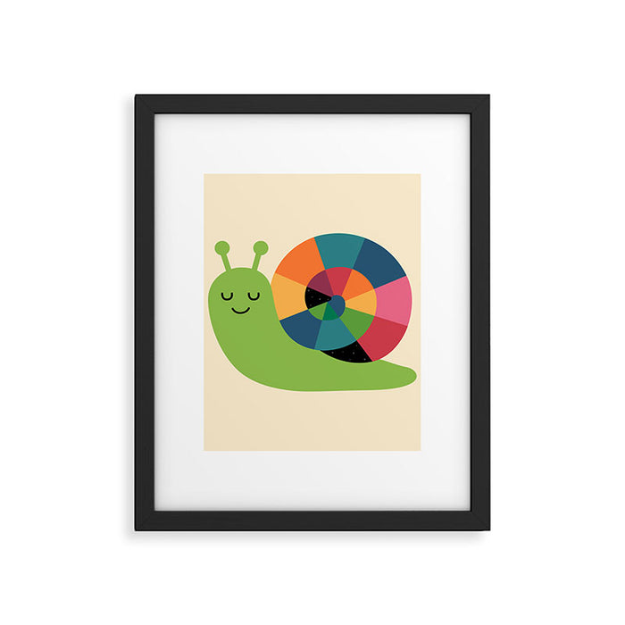 Snail Vibes Framed Art Print Gallery Image 1