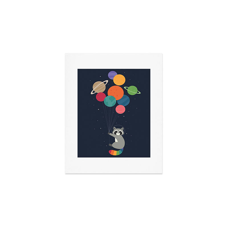 Space Raccoon Art Print Gallery Image 1
