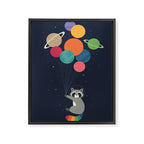 Space Raccoon Framed Canvas Print Gallery Image 6