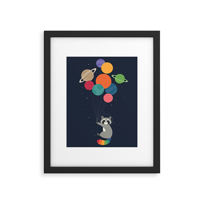 Space Raccoon Framed Art Print Gallery Image 1