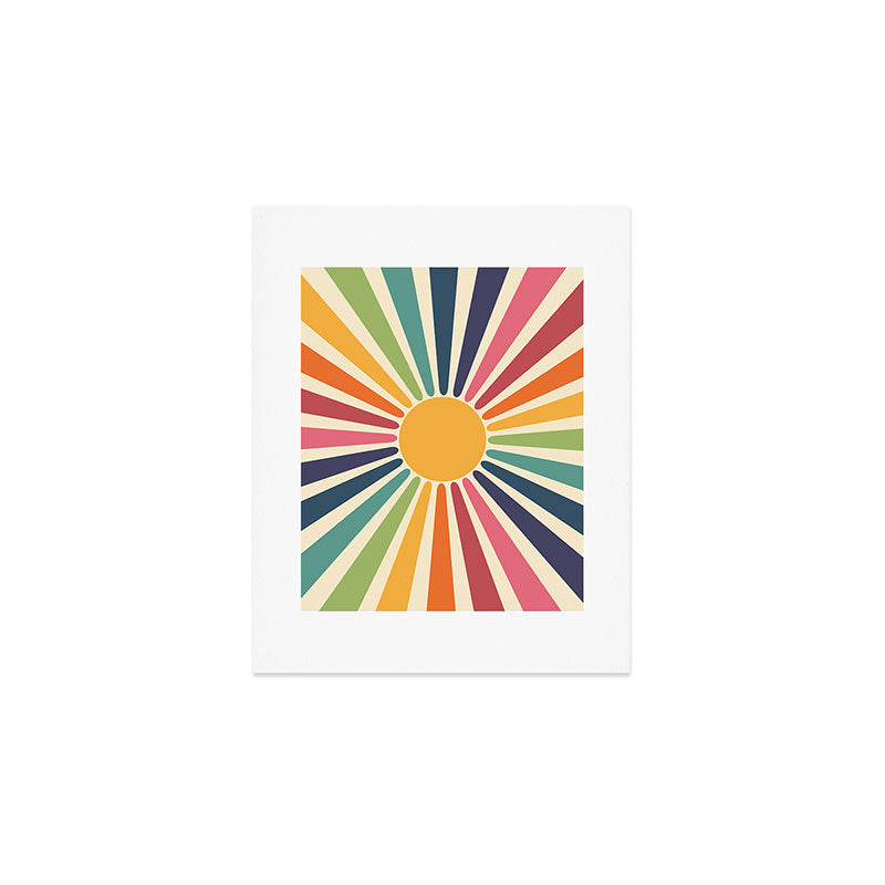 Sunny Rainbow Art Print Gallery Image 1
