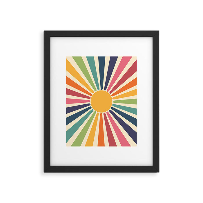 Sunny Rainbow Framed Art Print Gallery Image 1