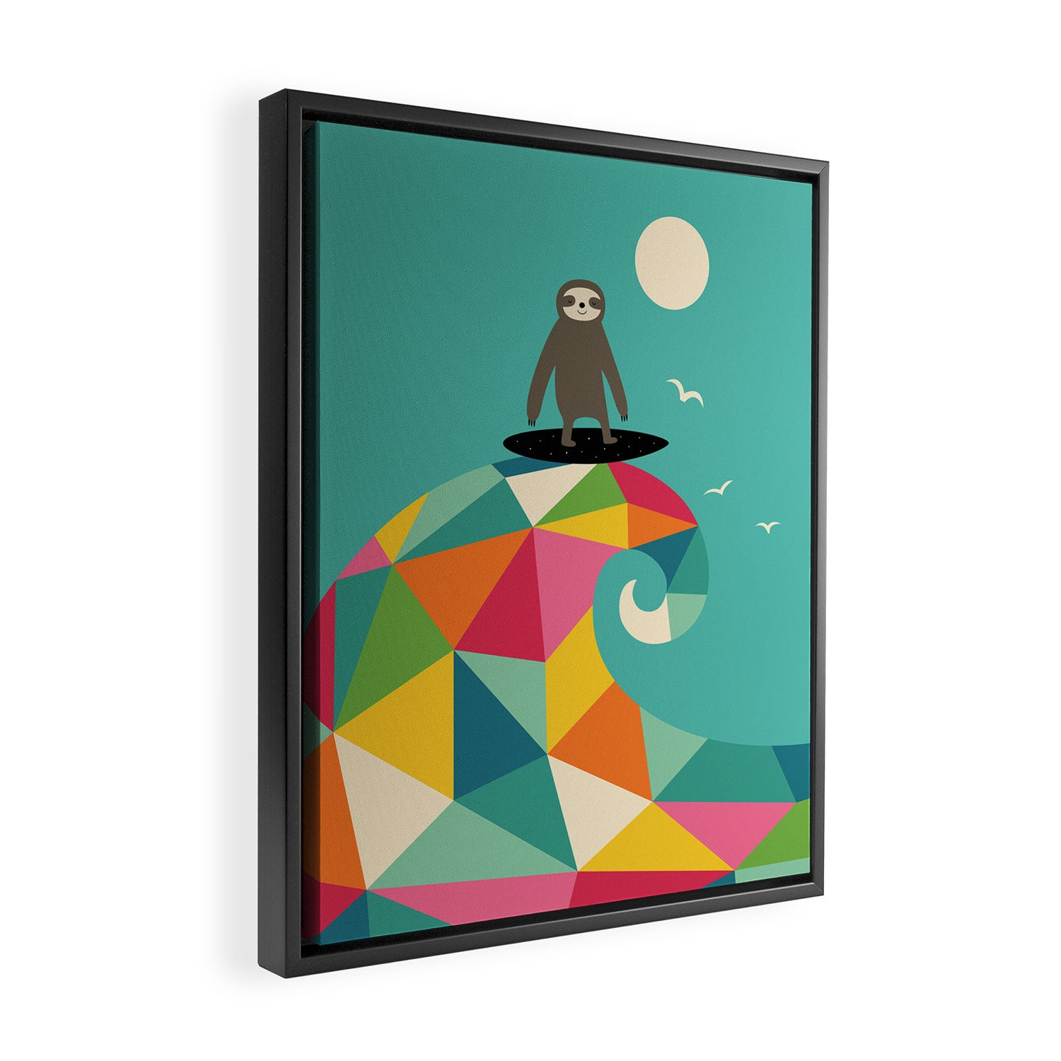 Surfs Up Framed Canvas Print Gallery Image 2