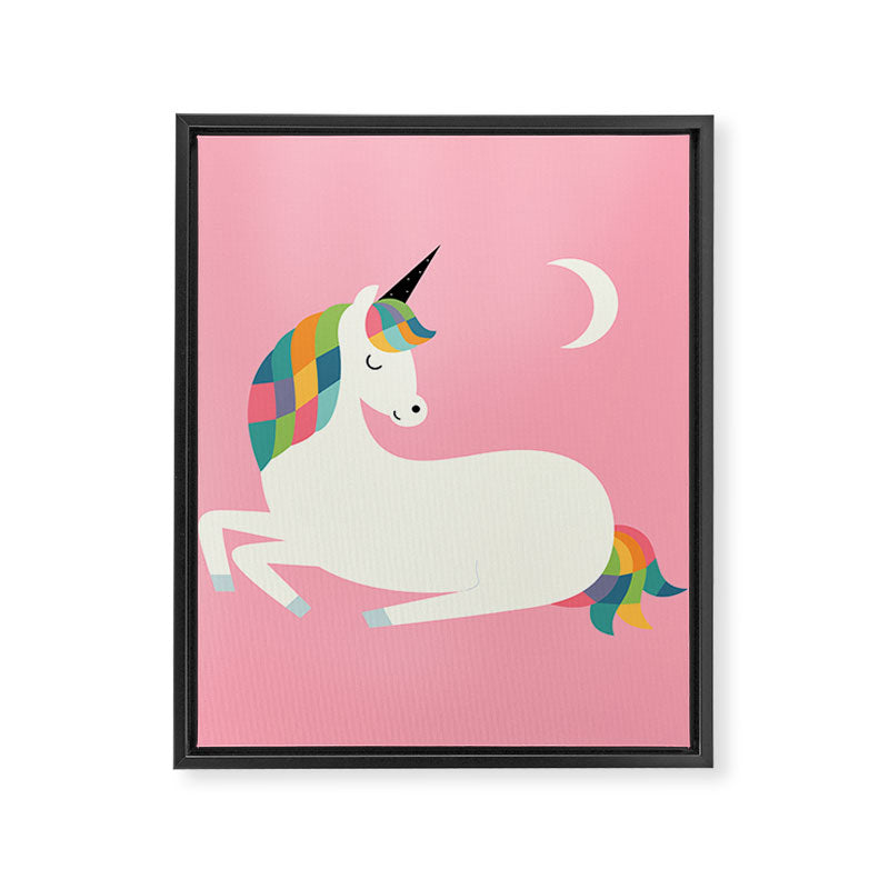 Unicorn Happiness Framed Canvas Print Gallery Image 6
