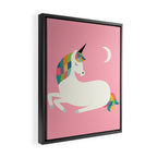 Unicorn Happiness Framed Canvas Print Gallery Image 2