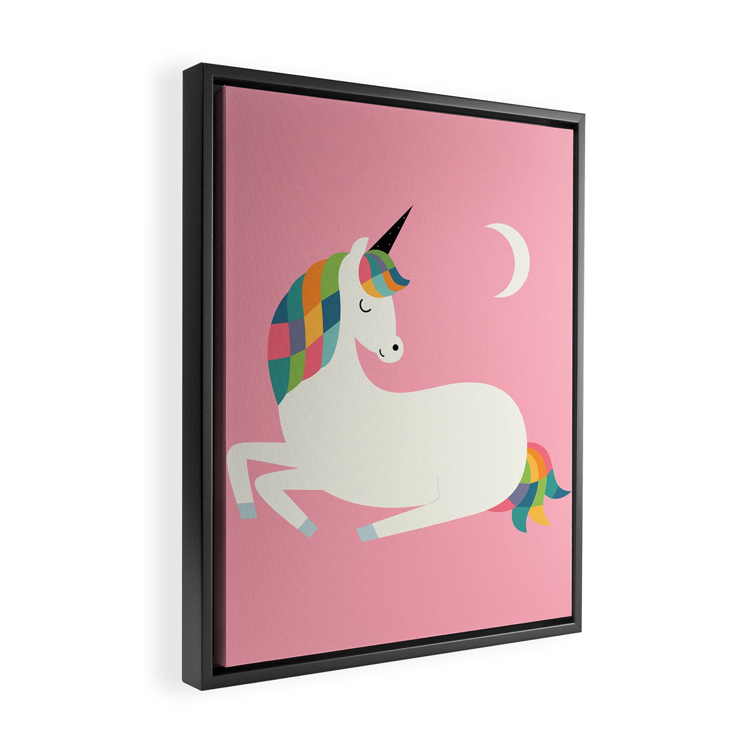 Unicorn Happiness Framed Canvas Print Gallery Image 2