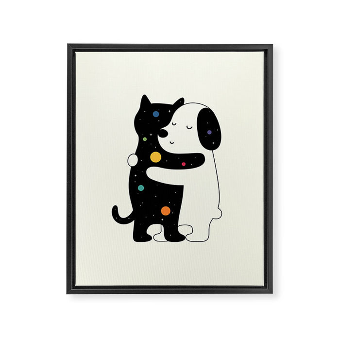 Universal Language Framed Canvas Print Gallery Image 1