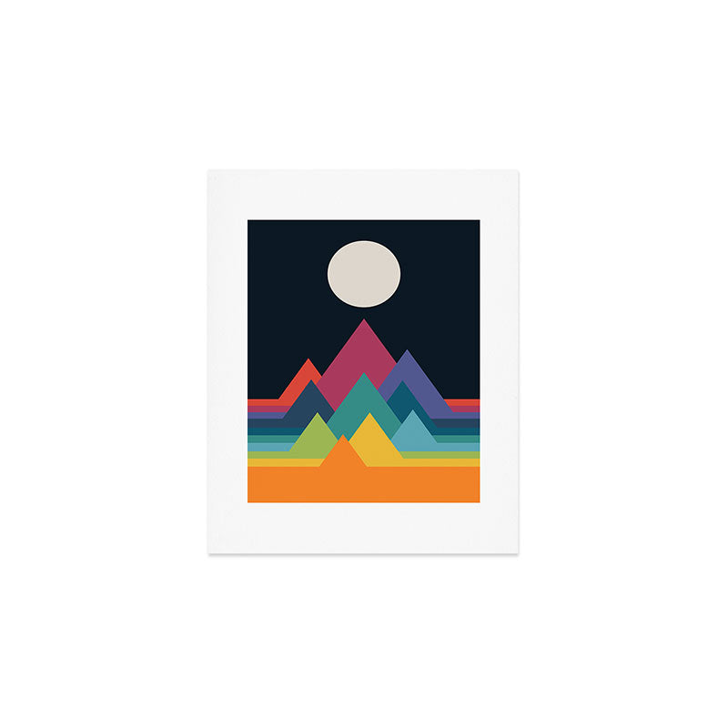 Whimsical Mountains Art Print Gallery Image 1