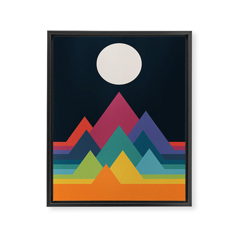 Whimsical Mountains Framed Canvas Print Gallery Image 6