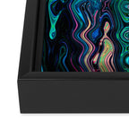 Radiant Resonance Colorful Psychedelic Distorted Paint Framed Canvas Print Gallery Image 3
