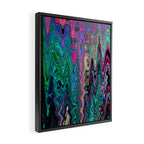 Radiant Resonance Colorful Psychedelic Distorted Paint Framed Canvas Print Gallery Image 2