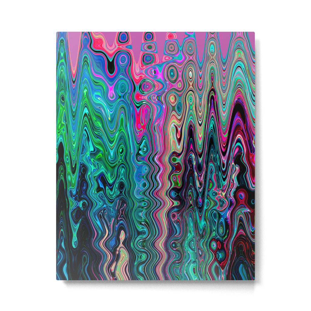 Radiant Resonance Colorful Psychedelic Distorted Paint Metal Print Gallery Image 1