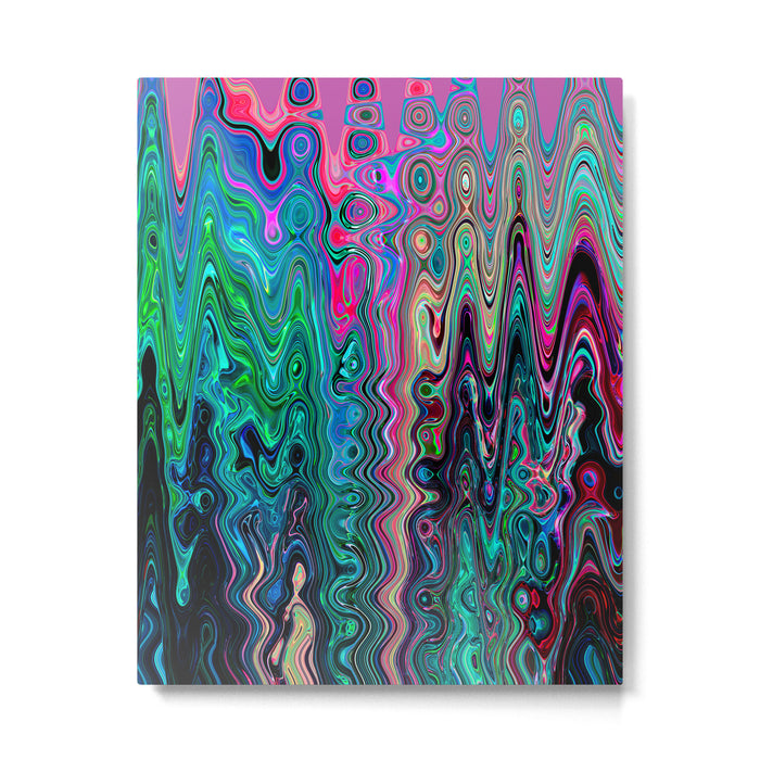 Radiant Resonance Colorful Psychedelic Distorted Paint Metal Print Gallery Image 1