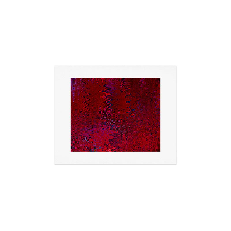 Red And Purple Abstract Painting Art Print Gallery Image 1