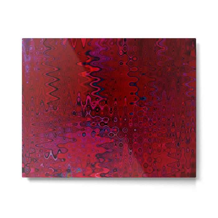 Red And Purple Abstract Painting Metal Print Gallery Image 1