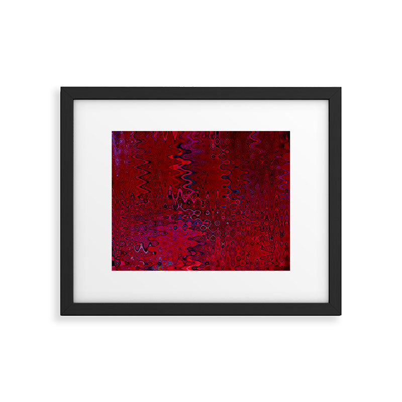 Red And Purple Abstract Painting Framed Art Print Gallery Image 6