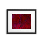 Red And Purple Abstract Painting Framed Art Print Gallery Image 6