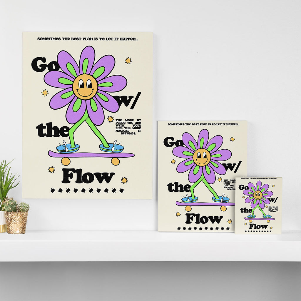 Go with the Flow Canvas Print Gallery Image 3
