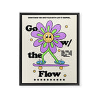 Go with the Flow Framed Canvas Print Gallery Image 3