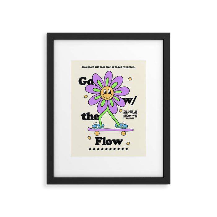 Go with the Flow Framed Art Print Gallery Image 1