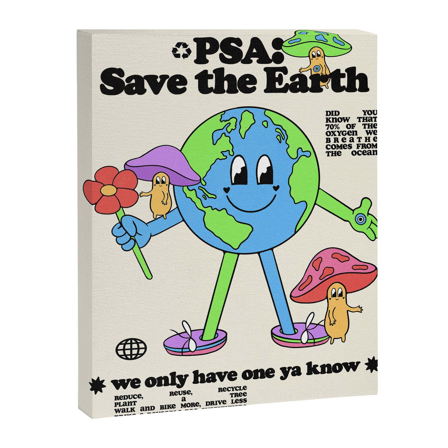 Save the Earth Canvas Print Gallery Image 6