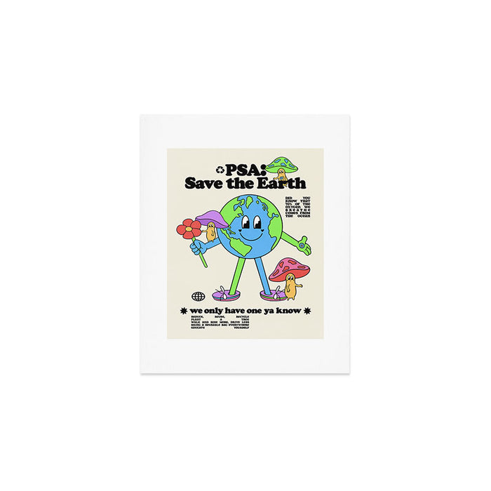 Save the Earth Art Print Gallery Image 1