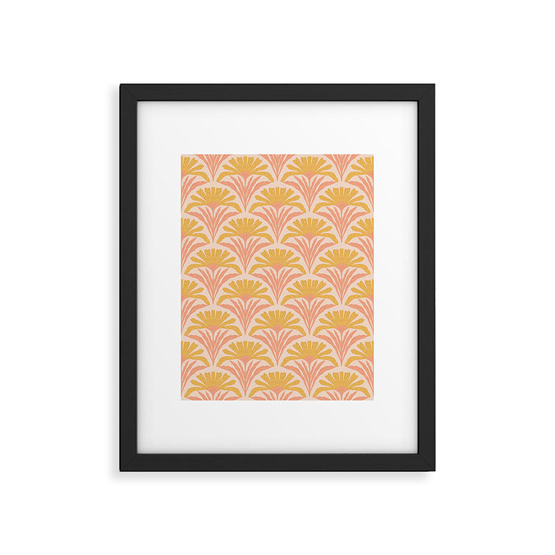 Abstract Dahlias Framed Art Print Gallery Image 6