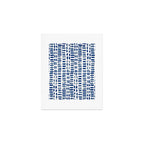 Abstract rectangles - indigo Art Print Gallery Image 1