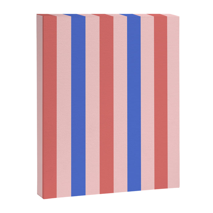 Blush and blue lines Canvas Print Gallery Image 1