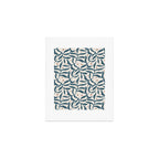Branches and Berries - Teal and Mocha Art Print Gallery Image 1
