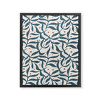 Branches and Berries - Teal and Mocha Framed Canvas Print Gallery Image 8