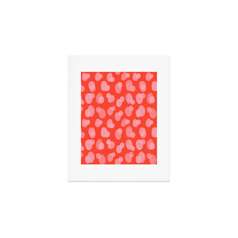 Cute abstract dots Art Print Gallery Image 1
