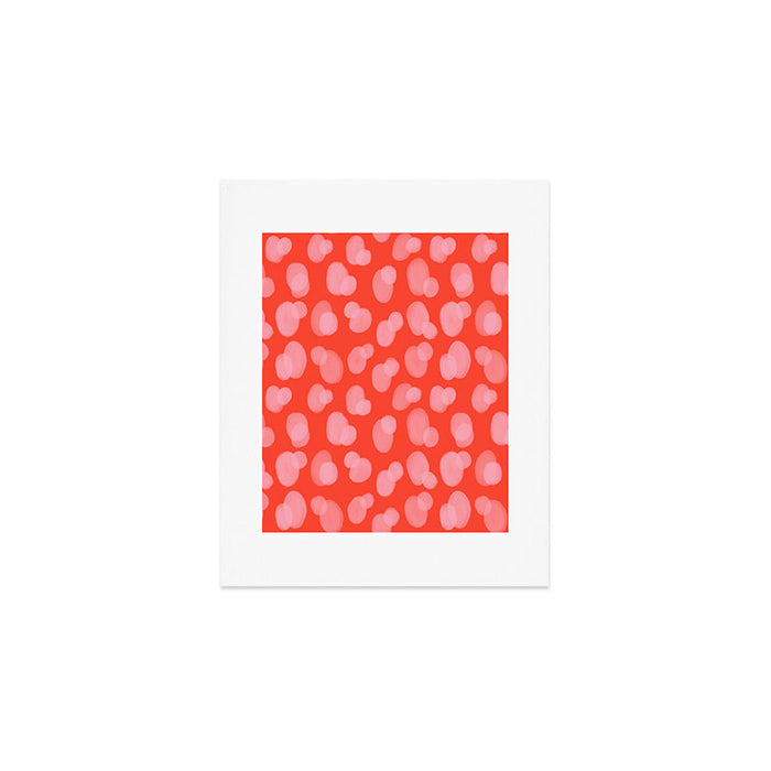 Cute abstract dots Art Print Gallery Image 1