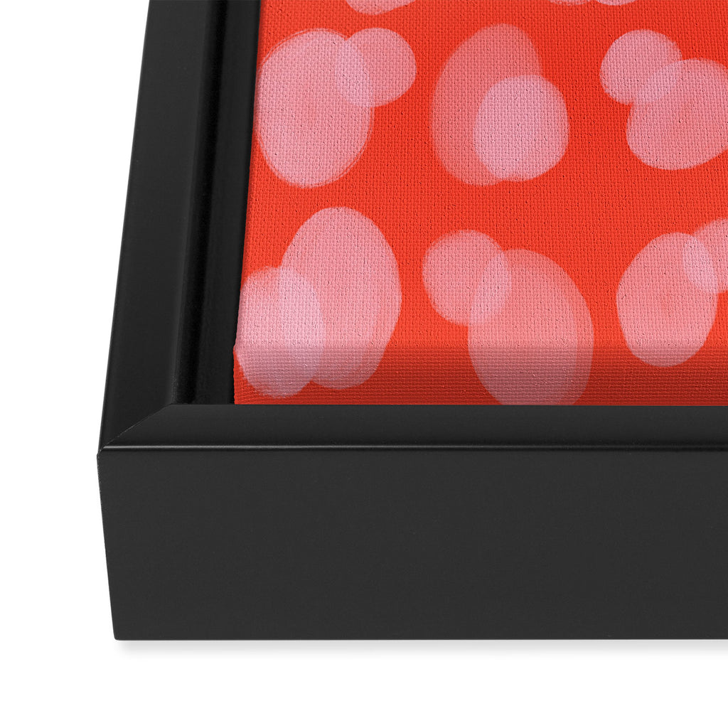 Cute abstract dots Framed Canvas Print Gallery Image 3