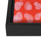 Cute abstract dots Framed Canvas Print Gallery Image 3