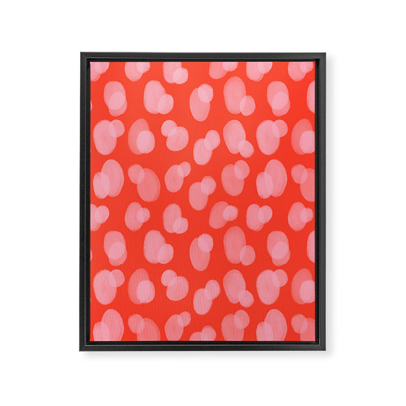 Cute abstract dots Framed Canvas Print Gallery Image 8