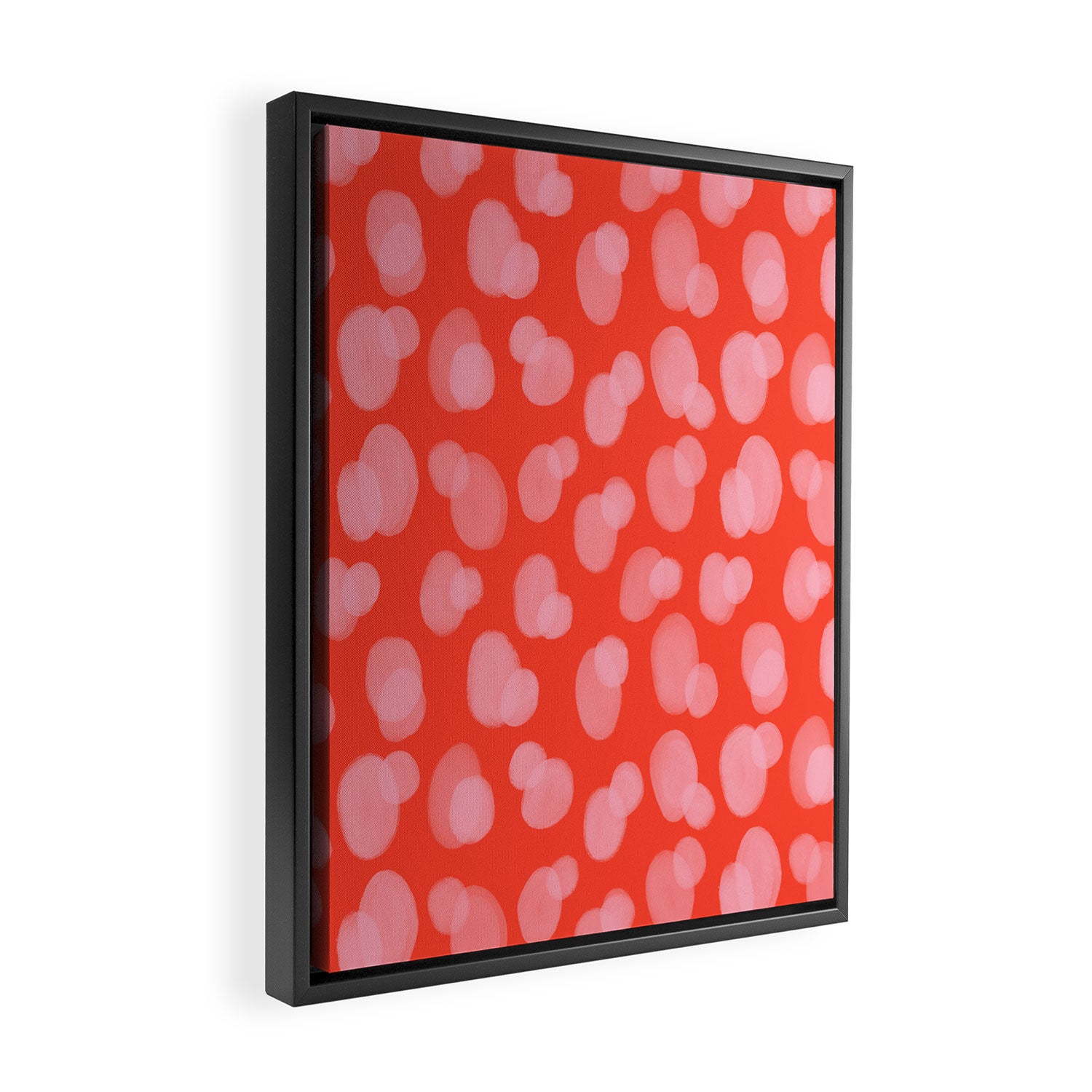 Cute abstract dots Framed Canvas Print Gallery Image 2