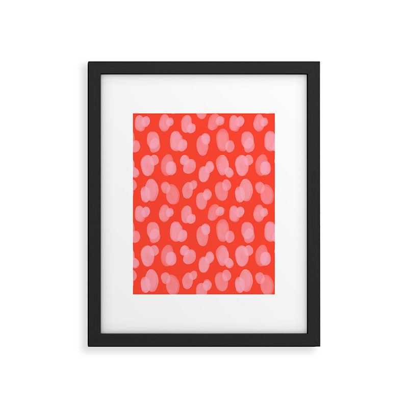 Cute abstract dots Framed Art Print Gallery Image 6